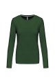 Dames T-shirt lange mouw Kariban K383 FOREST GREEN